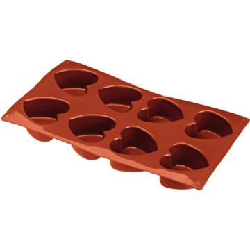 Happyflex Silicone 8 Heart Shaped Mould GN 1/3