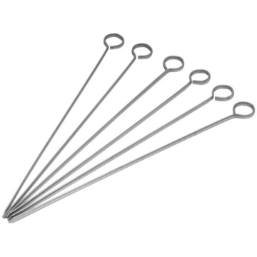 Stainless Steel Skewer 8&quot; (Pack 6)