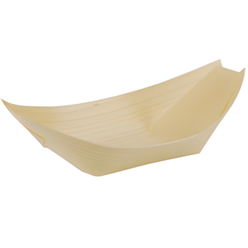 Disposable Serving Pieces Wood Boat, Natural, 14x8.2cm (Pack 50)