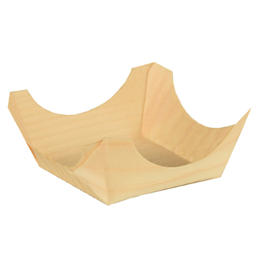 Disposable Serving Pieces Square Wood Bowl, Natural, 6x6x2.5cm (Pack 50)