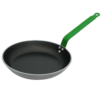 De Buyer Non-stick Fry Pan, Green Iron Handle, 24cm
