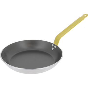 De Buyer Non-stick Fry Pan, Yellow Iron Handle, 24cm
