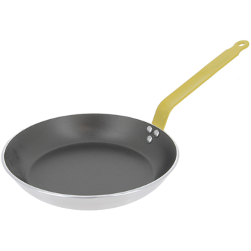 De Buyer Non-stick Fry Pan, Yellow Iron Handle, 28cm