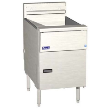 Pitco Solstice CE-SE18S-SSTC Single Tank Twin Basket Electric Fryer