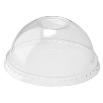 Gourmet Clear Plastic Domed Lid with Hole DL-95  (Pack 50)