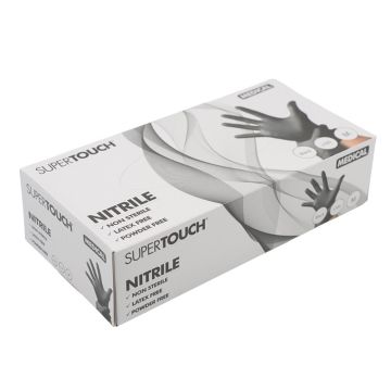 Nitrile Gloves in Black Medium (Pack 100)