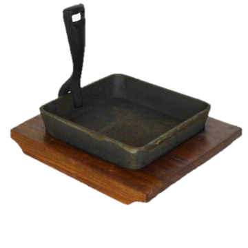 DBL Square Sizzler with Base 15cm x 3cm Deep