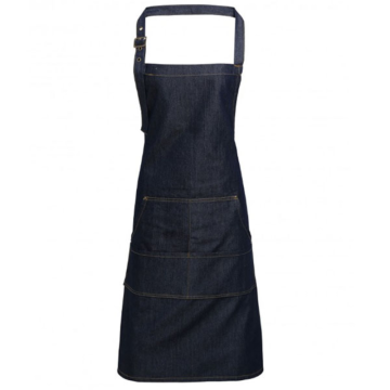 Denim Bib Apron Indigo 72 x 86 cm
