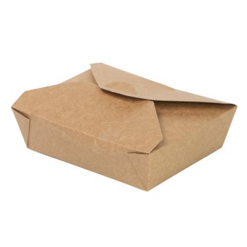 Kraft Food Carton No 8, 152 x 120mm at base, 1324ml (Pack 50)