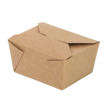 Kraft Food Carton No 1, 110 x 90mm at base, 755ml (Pack 50)