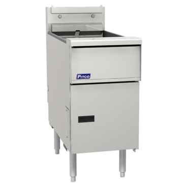 Pitco Solstice CE-SE14S-SSTC Single Tank Twin Basket Electric Fryer