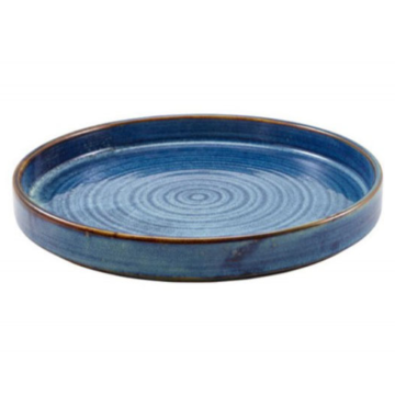 Genware Terra Porcelain Aqua Blue Presentation Plate 26cm