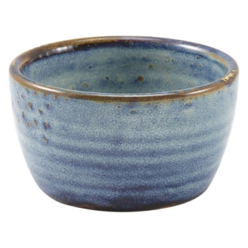 Genware Terra Porcelain Aqua Blue Ramekin 13cl/4.5oz