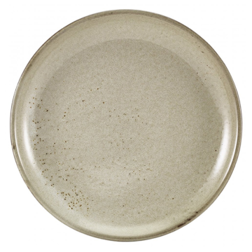 Genware Terra Porcelain Grey Coupe Plate 24cm