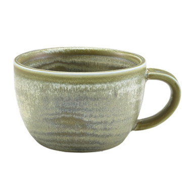 Genware Terra Porcelain Matt Grey Coffee Cup 28.5cl/10oz