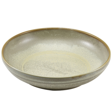 Genware Terra Porcelain Matt Grey Coupe Bowl 27.5cm