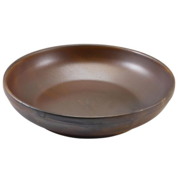 Genware Terra Porcelain Rustic Copper Coupe Bowl 20cm