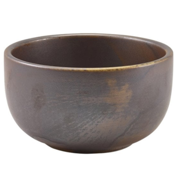 Genware Terra Porcelain Rustic Copper Round Bowl 11.5cm