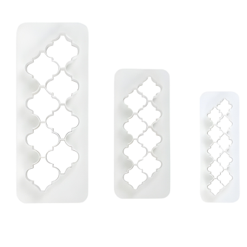 Geometric Multicutter Morrocan Lantern Set of 3