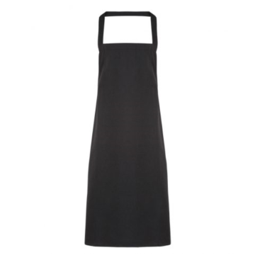 Bib Apron Length 90cm Width 70cm Black W/Pocket
