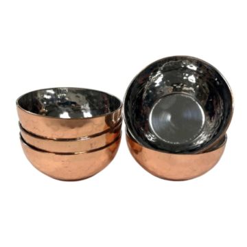 Round Copper Hammered Ramekin 9cm