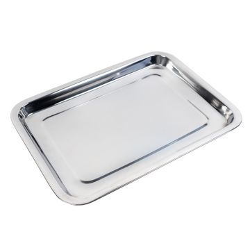 Stainless Steel Rectangular Tray 38 x 28 x 2.5cm