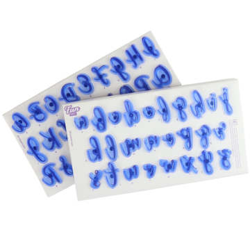 PME Fun Fonts Collection Alphabet Stamping Set 26 Upper and 26 Lower Case Letters