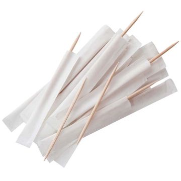 Wooden Toothpicks Individually Paper Wrapped (Pack 1000)