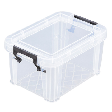 Whitefurze 0.5 Litre Allstore Storage Box with Silver Clamp