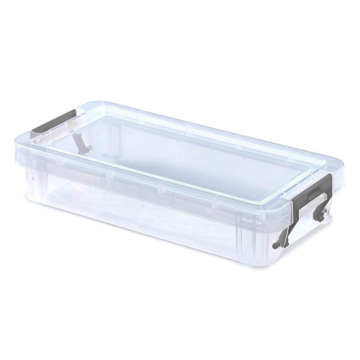 Whitefurze 0.75 Litre Allstore Storage Box with Silver Clamp