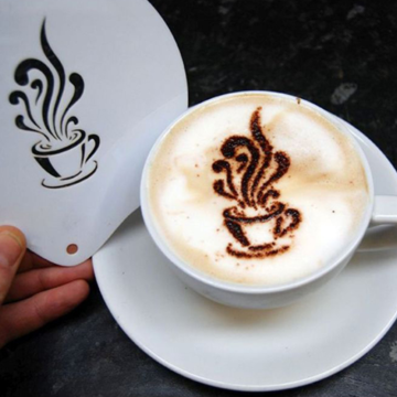 Cappuccino Coffee Stencil - Coffee Cup 1