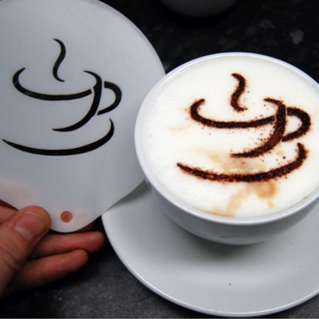 Cappuccino Coffee Stencil - Coffee Cup 2