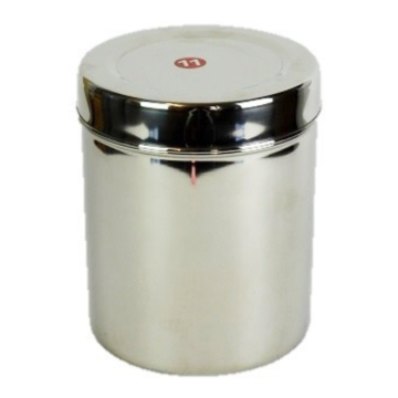 Round Steel Tall Storage Container (Ubha) No11. 11.5cm x 14.5cm / 1.4 Litre