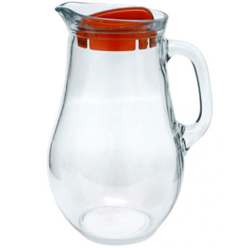 Bistro Glass Jug with Red Lid 1.85 Litre