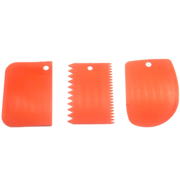 Plastic Comb and Scraper Set of 3 11.5 X 8cm (Pack 3)