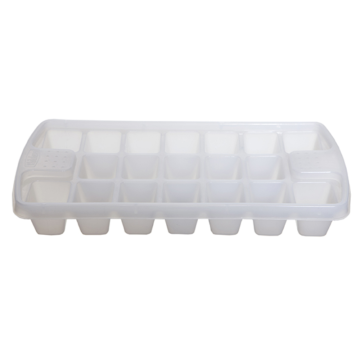 Whitefurze Plastic Ice Cube Tray 25x14x4cm