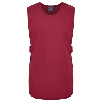 Woman&#039;s Tabard with 2 Pockets Maroon Small
