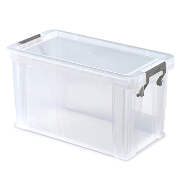 Whitefurze 2.6 Litre Allstore Storage Box with Silver Clamp