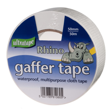 Rhino Gaffer / Cloth Tape White 50mmx50m