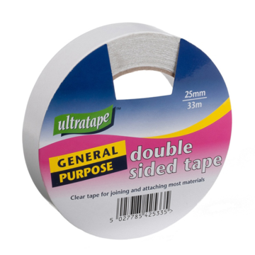 Ultratape Double Sided Tape 25mm x 33 metre