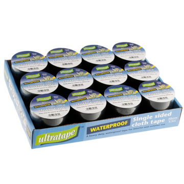 Rhino Gaffer / Cloth Tape Black 50mm x 4.5 metre (Pack 12)