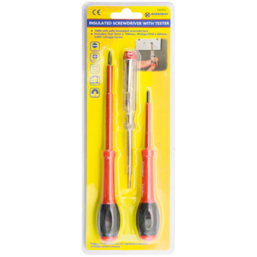 Marksman Insulated 3 pcs Screwdriver Set &amp; Tester
