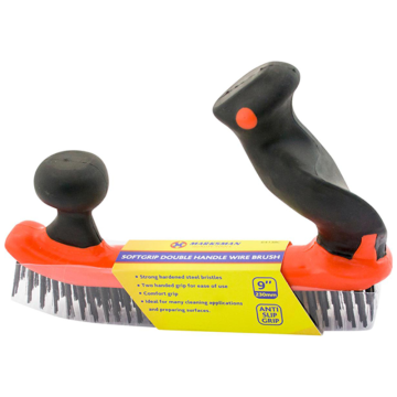 Marksman Softgrip Ergonomic Two Handle Wire Brush