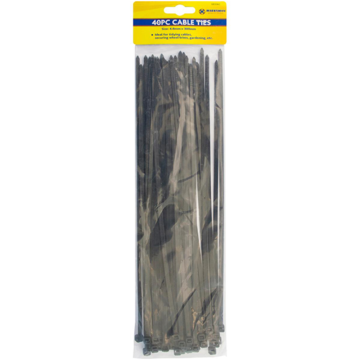 Marksman Black Cable Ties 30cm (Pack 40)