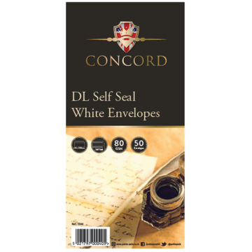 White Envelope DL Self Seal (Pack 50)