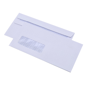 White Envelope DL Window Self Seal (Pack 50)