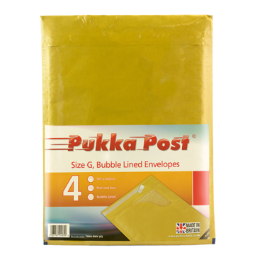 Bubble Lined Envelope Peel &amp; Seal Size G (Pack 10)