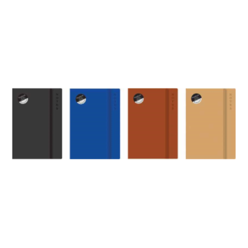 Easynote A5 Soft Touch Notebook 4 Rustic Colours