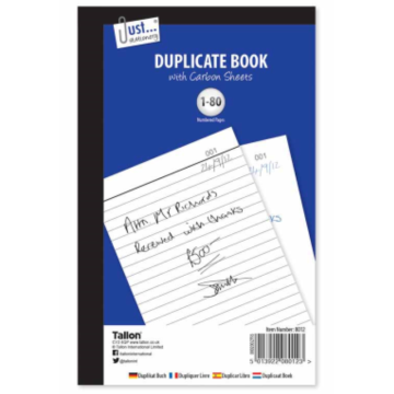 Just Stationery Duplicate Book - Full Size, 80 sets