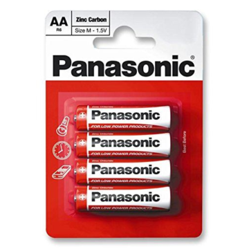 Panasonic Zinc Batteries AA (Pack 4)
